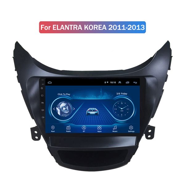 

9 inch android 10 car gps navigation radio for hyundai elantra korea 2011-2013 car dvd player