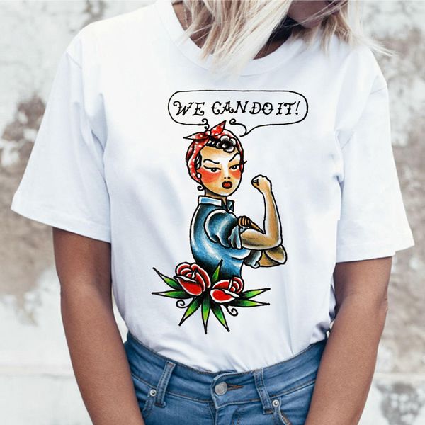 

feminist girl power feminism feminism graphic print summer t shirt harajuku women female 2019 t-shirt tee kawaii shirt, White