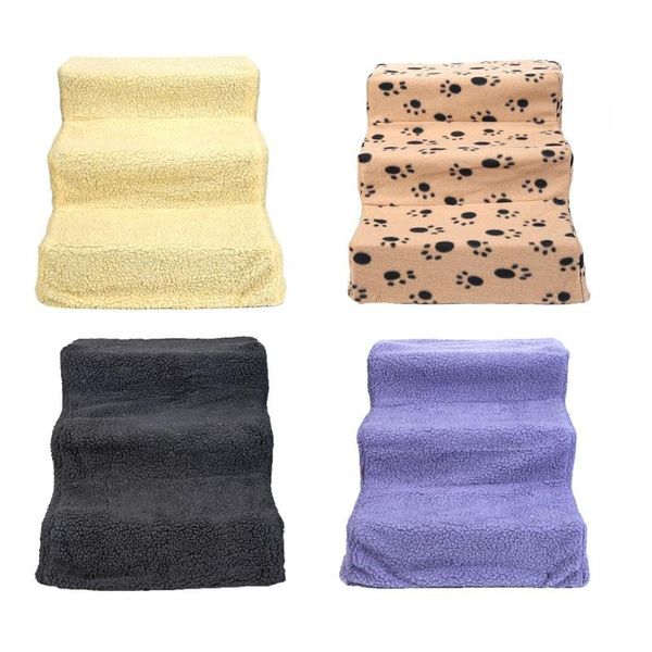 

3 layers dog stairs ramp ladder for small puppy cats pets bed removable puppy dog bed house anti-slip pet supplies