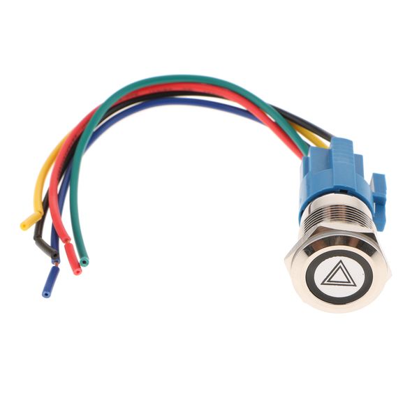 

19mm car emergency hazard warning flash light switch push button on/off