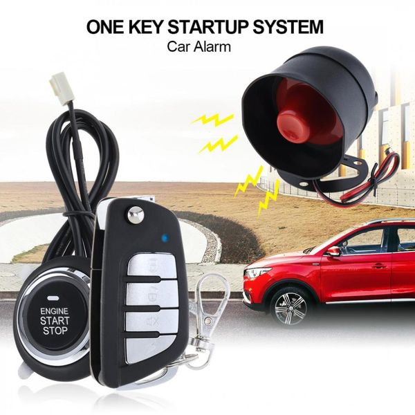 

car auto alarm remote central kit start sengine system central lock vehicle keyless entry 5a with key 3 anti-theft system