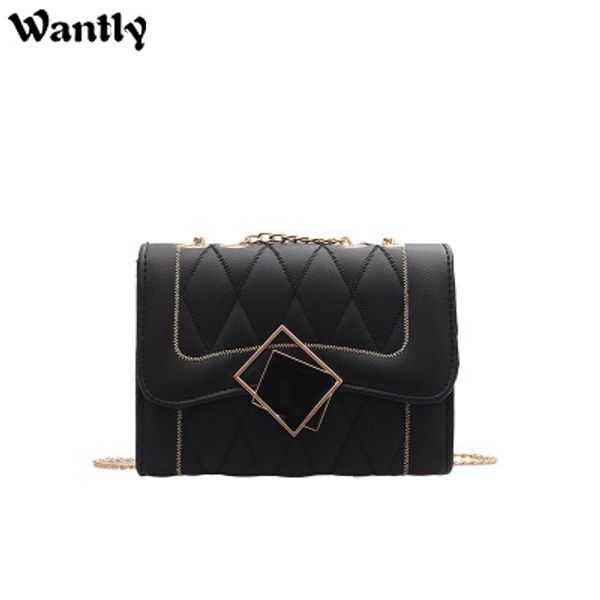 

fashion solid color pu leather shoulder messenger bag 2020 new shoulder cross-body car suture women 's bag