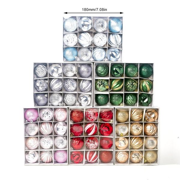 

6cm christmas balls print balls pendant christmas tree decorations display festival decoration