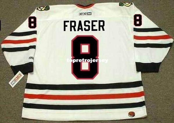 

wholesale mens curt fraser chicago blackhawks 1985 ccm home retro hockey jersey, Black;red