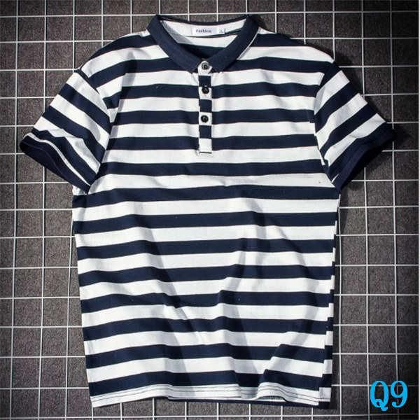 

модный дизайнер поло для мужчин футболки летний бренд мужские рубашки поло с коротким рукавом мужские футболки полосатый высокое качество по, White;black
