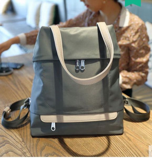 

противоугонная двойная сумка женская preppy style, сумка холст отдыха, рюкзак оксфорд ткань путешествия