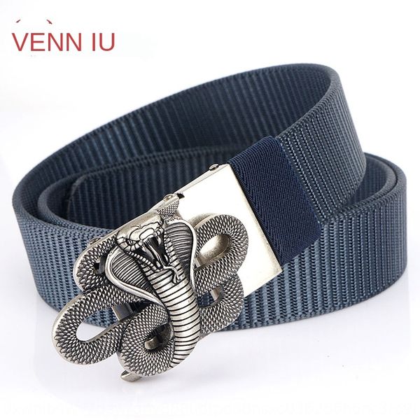 

neywe outer wear buckle nylon outside casual light alloy outer wear toothless automatic buckle nylon alloy belt outside toothless automatic, Black;brown