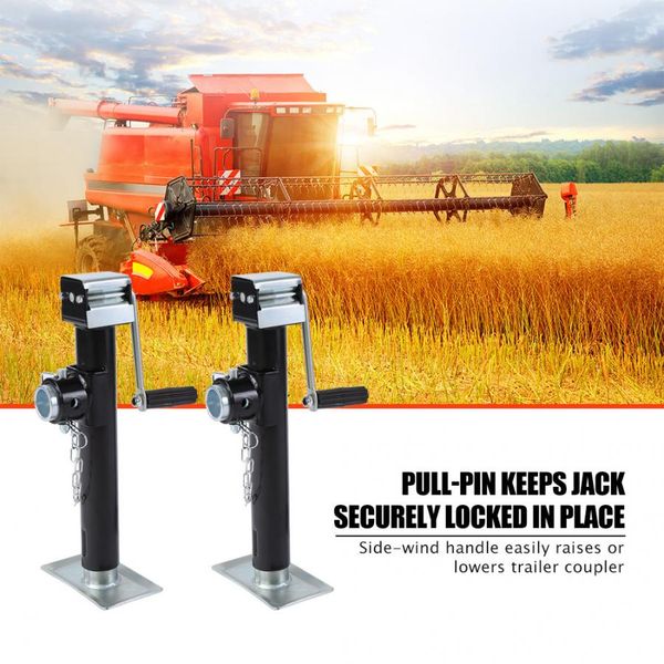 

chain hoist cable 1 pair trailer jack pipe mount side wind drop leg lifting tools
