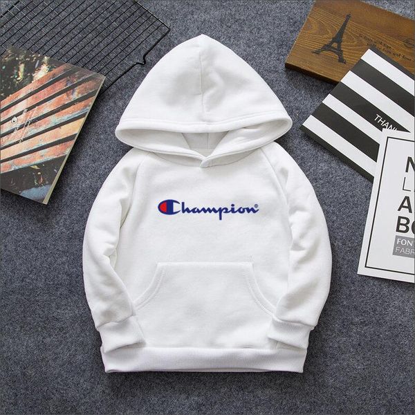 

2019 new fashion letters children hoodie casual outdoor boys girls outdoor solid color kids sweatshirt ing, Black