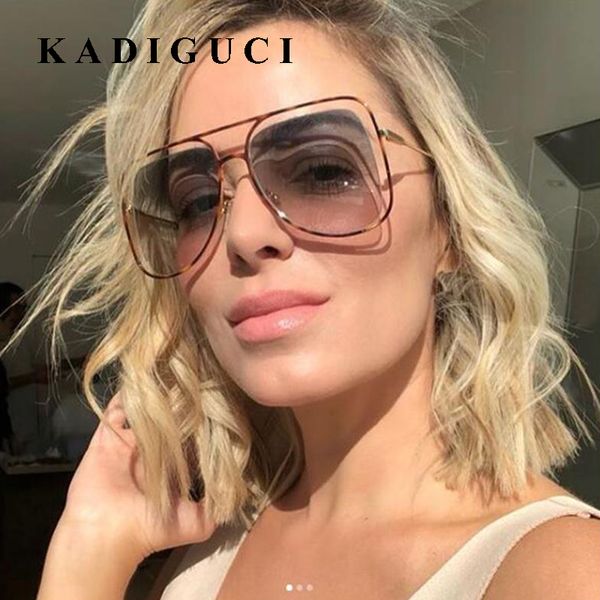 

kadiguci pilot sunglasses modis oculos de sol feminino fashion oversized women brand designer vintage sun glasses leopard uv400 k398, White;black