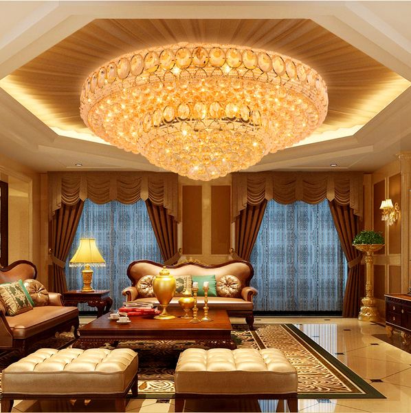 

led light modern crystal ceiling lamps american golden ceiling lights fixture foyer living bed room home indoor lighting changeable white