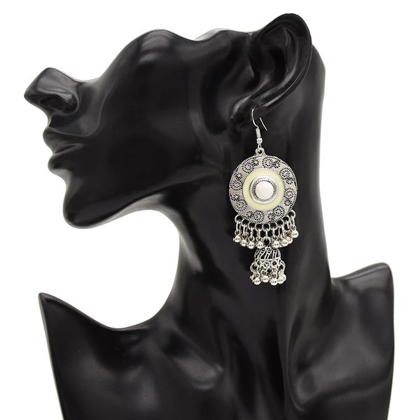 

new fashion vintage silver tassel drop dangle earrings for women jewelry design gift