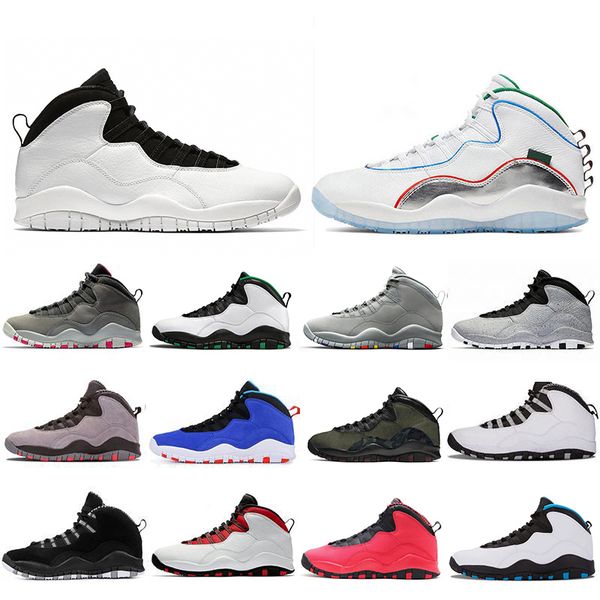 

fashion wings seattle 10 10s mens basketball shoes bobcats desert camo tinker westbrook cement steel grey powder blue trainers sneakers, White;red