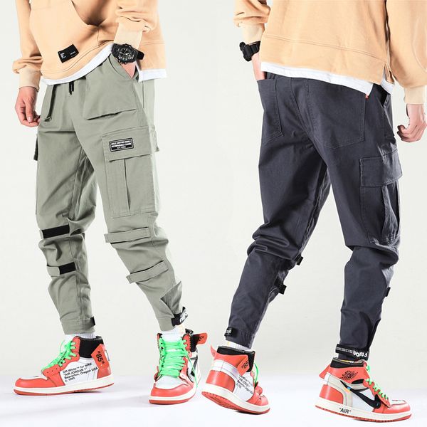 

2019 new pants high street fashion men jeans loose fit harem pants hip hop ruffles jeans for men fashion ankle length, Blue