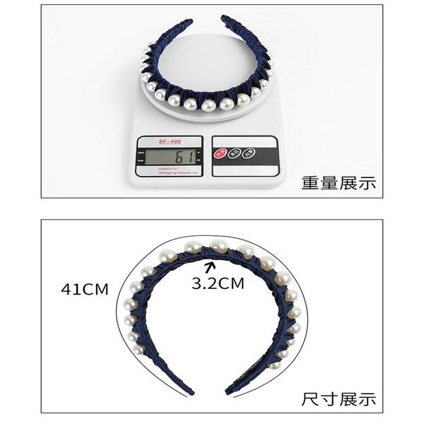 

стиль персонализированный оголовье с перламутровыми волосами девушка с headbands элис группа cerchietto aliceband группа волос для девочек h, Black;brown