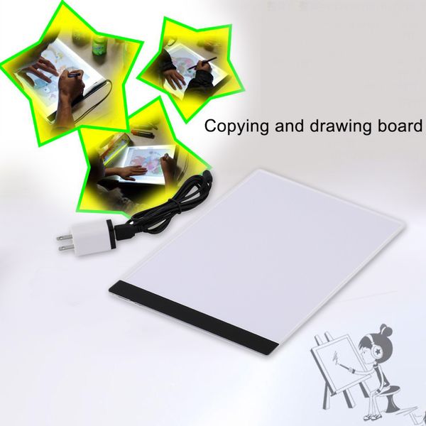 

quality pratical 4mm ultrathin a4 led light pad copy pad drawing tablet led tracing painting board without radiation