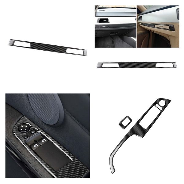 

2 set drive door window switch panel cover trim for 3 series e90 e92 e93