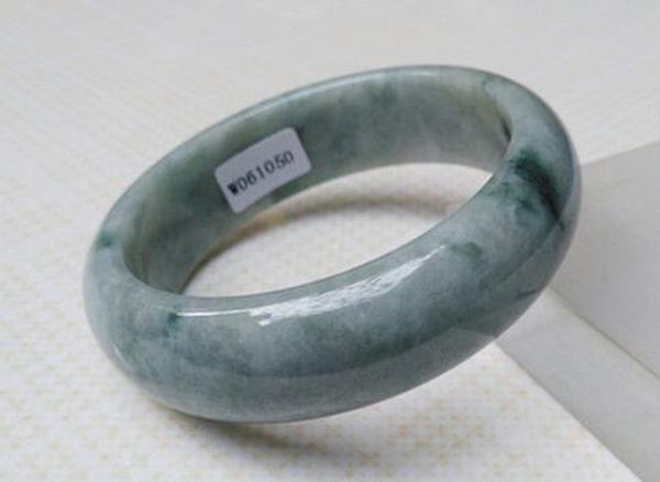 

nuevo 100% natural verde hermoso jadeÃ­ta jade pulsera de 57,7 mm, Black