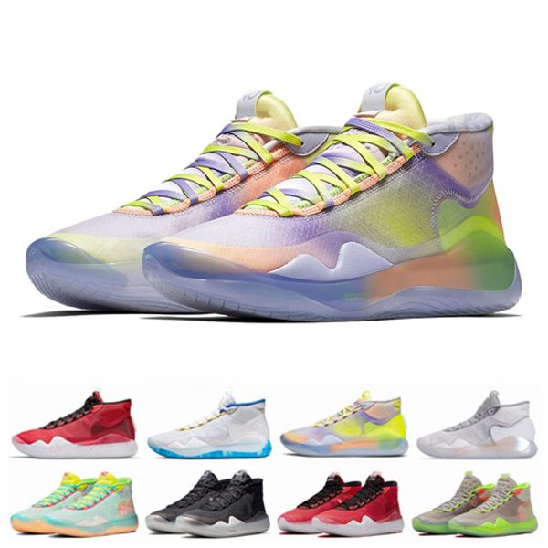 

mens basketball shoes kd 12 11 eybl 90s kid warriors home wolf grey uuiversity red finals kevin durant 12s sports sneakers trainers