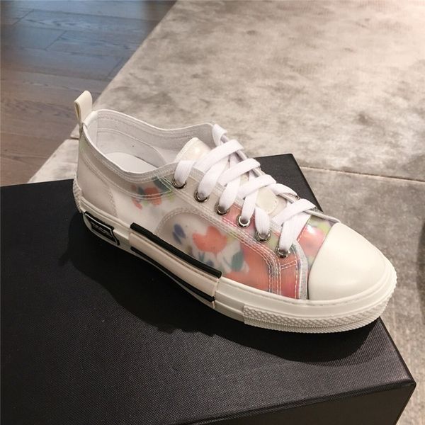 

flowers technical tanvas b23 sneaker mens designers sneaker women trainer shoes new luxury fashion size 35-44 t05, Black
