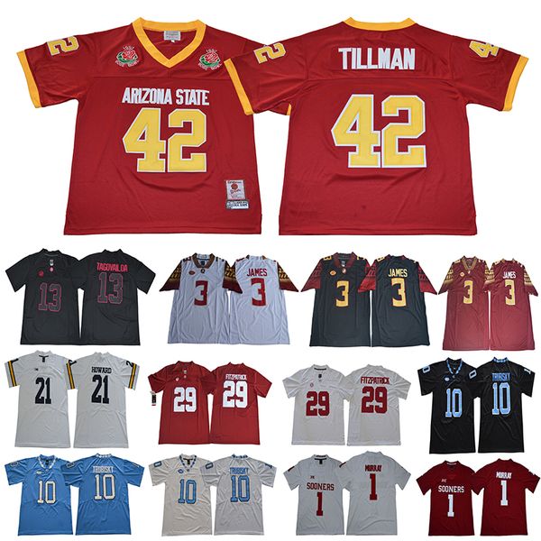 

1997 Rose Bowl Arizona State Sun Devis Pat Tillman 42 Derwin James 3 Mitch Trubisky 10 Murray 1 Minkah Fitzpatrick 29 Football Jerseys