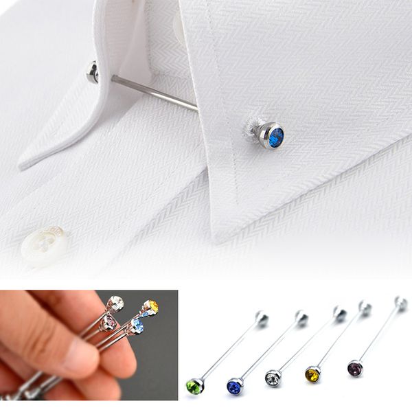 2019 limitada Broche camisa dos homens Collar Francês Pin Broche Bar clasp Barbell lapela da vara para homens Moda Jóias e Acessórios