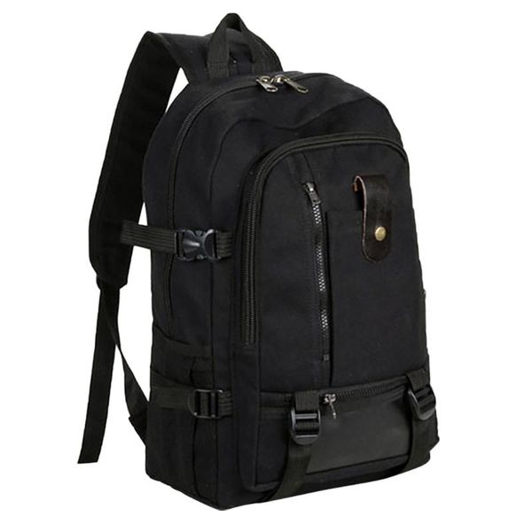 

outdoor sports bags fashion simple double-shoulder canvas backpack schoolbag travel bag waterproof male bags