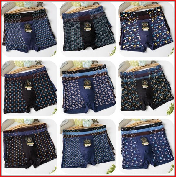 

underwear printing breathable men's underpants underpants boxer underwear middle waist four corners men's inner, Black;white