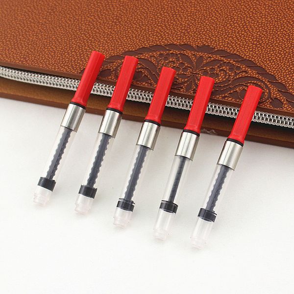 

5pcs jinhao red ink converter cartridges fountain pen, Black;red