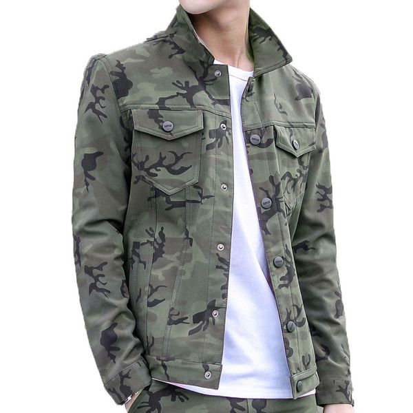 

new 2018 jacket men casual slim mens army jacket man bomber and coats plus size m- 3xl male camouflage outwear, Black;brown