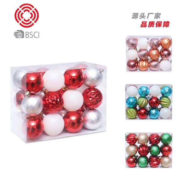 

christmas decoration christmas tree hanging 8cm/24pc special-shaped ball set