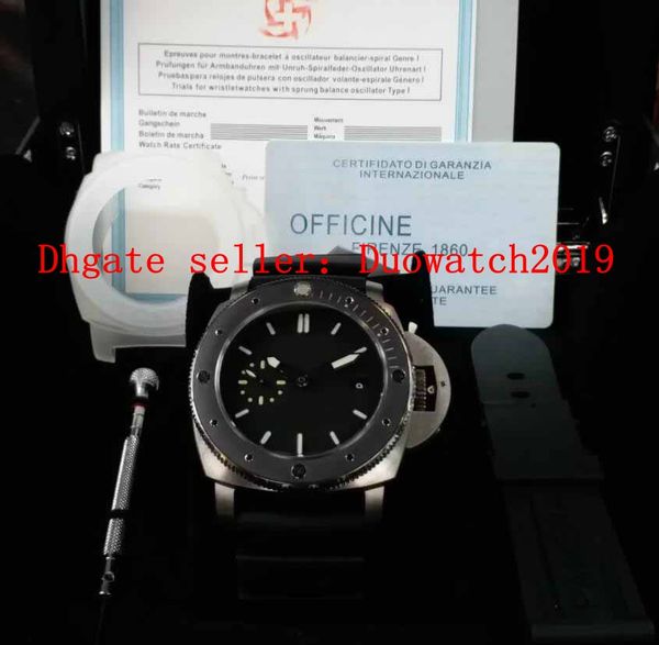 

mens luxury 47mm men's vsf v3 p9010 automatic movement black dial dot markers sapphire crystal mens edition satch, Slivery;brown