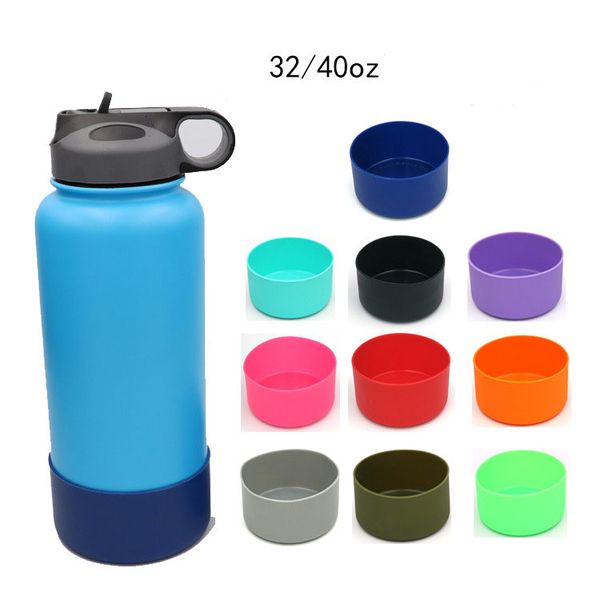 

protective silicone sleeve compatible with straw lid bottles cover mat pads for vacuum insulated tumbler mugs (32 &40oz 12&24oz) hh9-2276