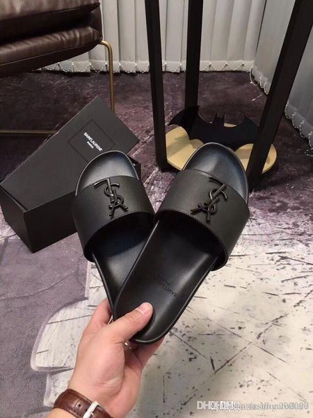 

2019 Fashion men's sandals slippers for men Hot Luxury Designer flower printed beach flip flops slipper BEST QUALITY