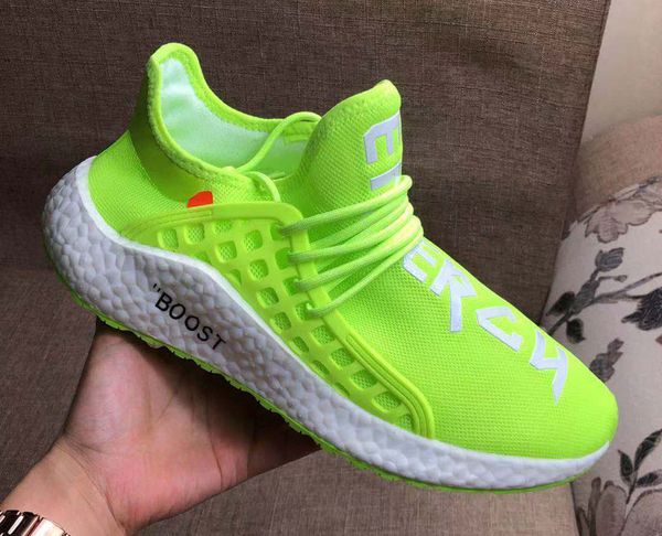 

2020 pharrell williams human race trainer sneaker men women running sport shoes size 36-45