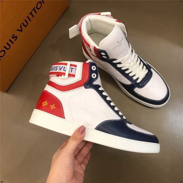 

21fw 2019 новых весной мужчин вулканизацию обуви резиновые платформы обувь пара высокие кроссовки мужские ботинки подростка отпечатанные бел, Black