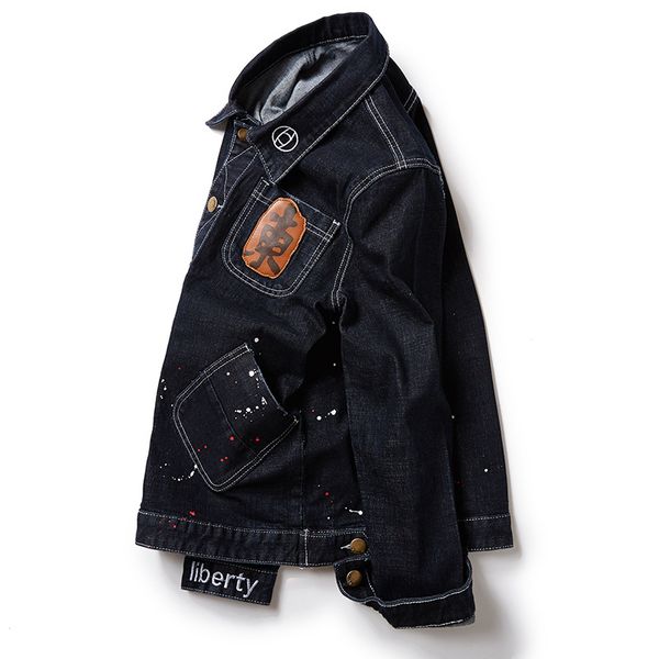 

e-baihui 2021 spring and autumn new listing large size 5xl-8xl men's fashion classic denim jacket casual youth brand clothing q032501, Black;brown