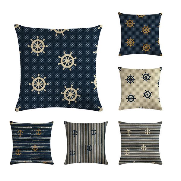 

подушка геометрическая руль якорь подушка обложка автомобилей обложка хлопок белье printed главная декоративные подушки обложка наволочки 45