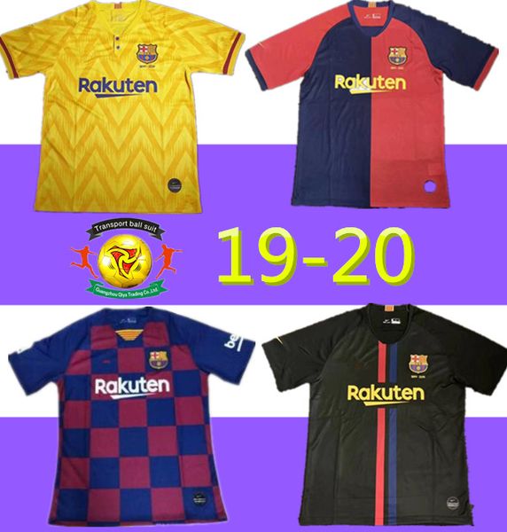 

New thai quality 19 20 me i 10 barcelona occer jer ey men 8 inie ta 9 uarez malcom 11 dembele 14 coutinho football uniform