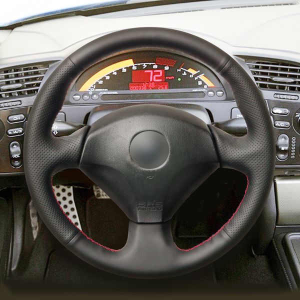 1 Diy Mewant Black Artificial Leather Car Steering Wheel Cover For Honda S2000 2000 2008 Civic Si 2002 2004 Acura Rsx Type S 2005 Camouflage Steering