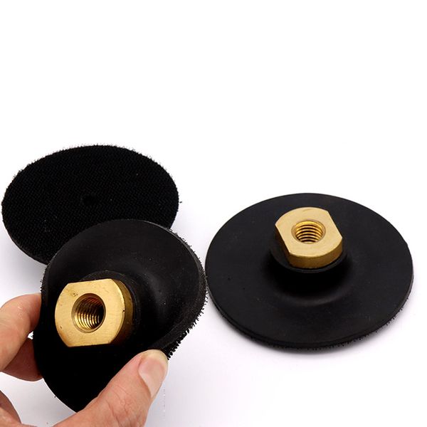 

3'' 4'' 100mm m10 m14 rubber based sanding and grinding discs backing holder diamond polishing backer pads