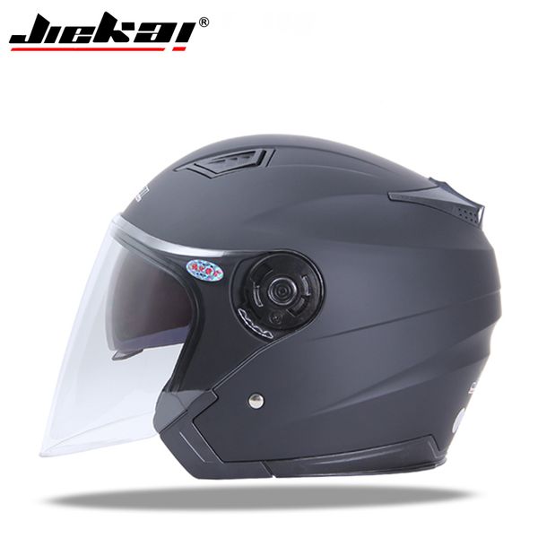 

jiekai motorcycle helmets electric bicycle helmet open face dual lens visors men women summer scooter motorbike moto bike helmet