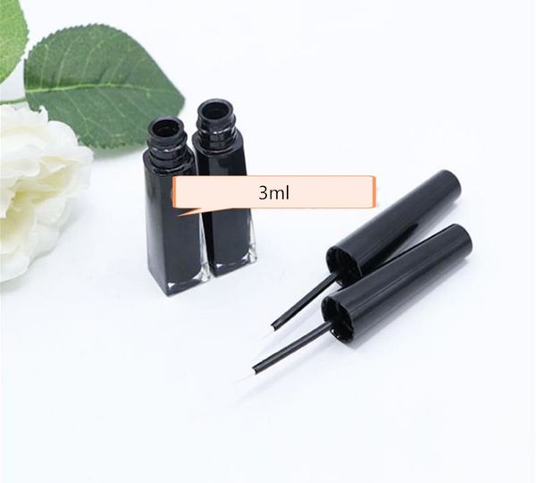 3 ml di trucco nero eyeliner liquido vuoto bottiglia riutilizzabile applicatore potenziatore per sopracciglia tubi per siero per la crescita delle ciglia SN4460