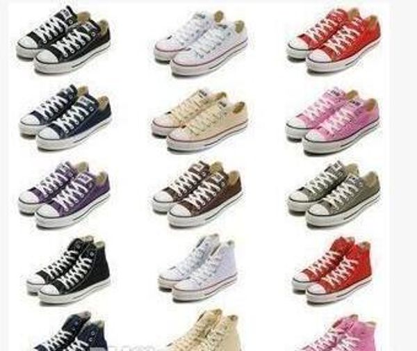 

2019 New quality Classic Low-Top & High-Top canvas Casual shoes sneaker Men's Women's canvas shoes Size EU35-45 retail 022