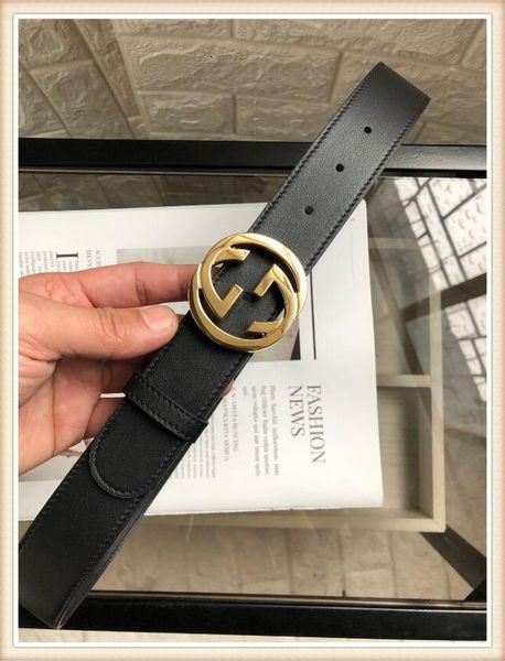 

2019 brand belt mans design belts genuine leather man design belts fshion belt for men size 105-125cm without box aim74a, Black;brown