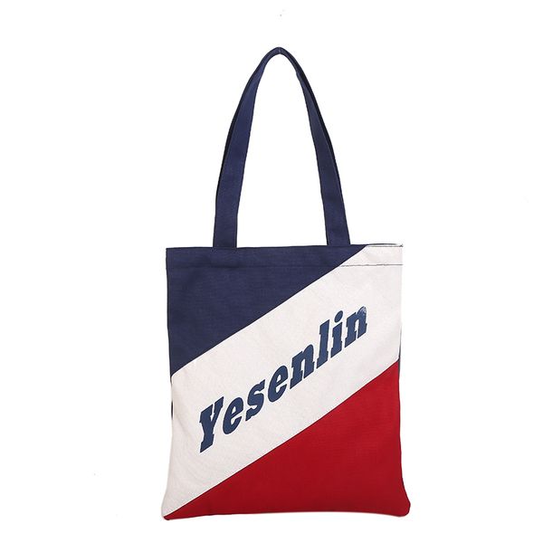 

zipper canvas tote bag eco shopping bag daily use foldable handbag large capacity canvas tote for women