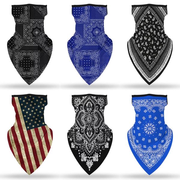 

bzsrm women type face mask outdoor veil ear half face dust-proof sunshade silk shawl scarf dust mask windproof scarf party masks, Black