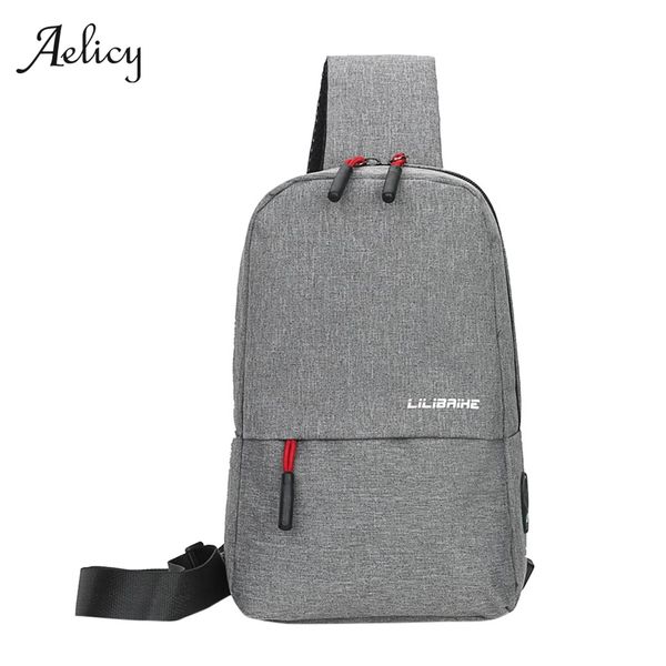 

aelicy canvas chest bags male one shoulder bag fashion men's casual travel sling bag chest pack crossbody for teen boy 2019