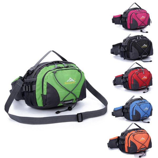 

outdoor sports running waist shoulder bag cycling waterproof belt bum phone pouch bags for hiking walking camping travelling