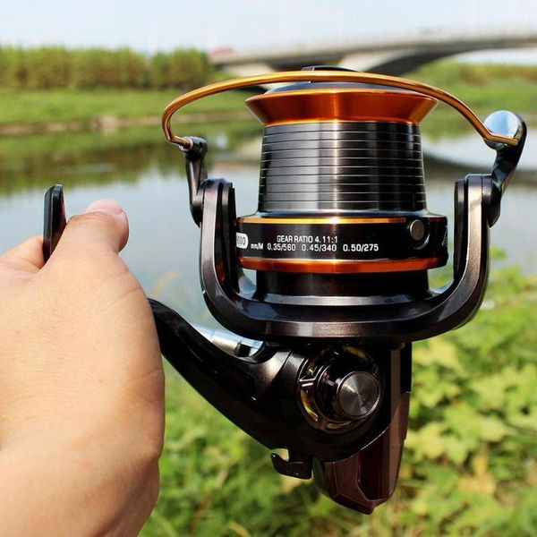 

fddl 1000-9000 lj all metal spinning fishing reels 25 drag power fishing tackle 13+1 bearing balls 5 spinning reel sea trolling